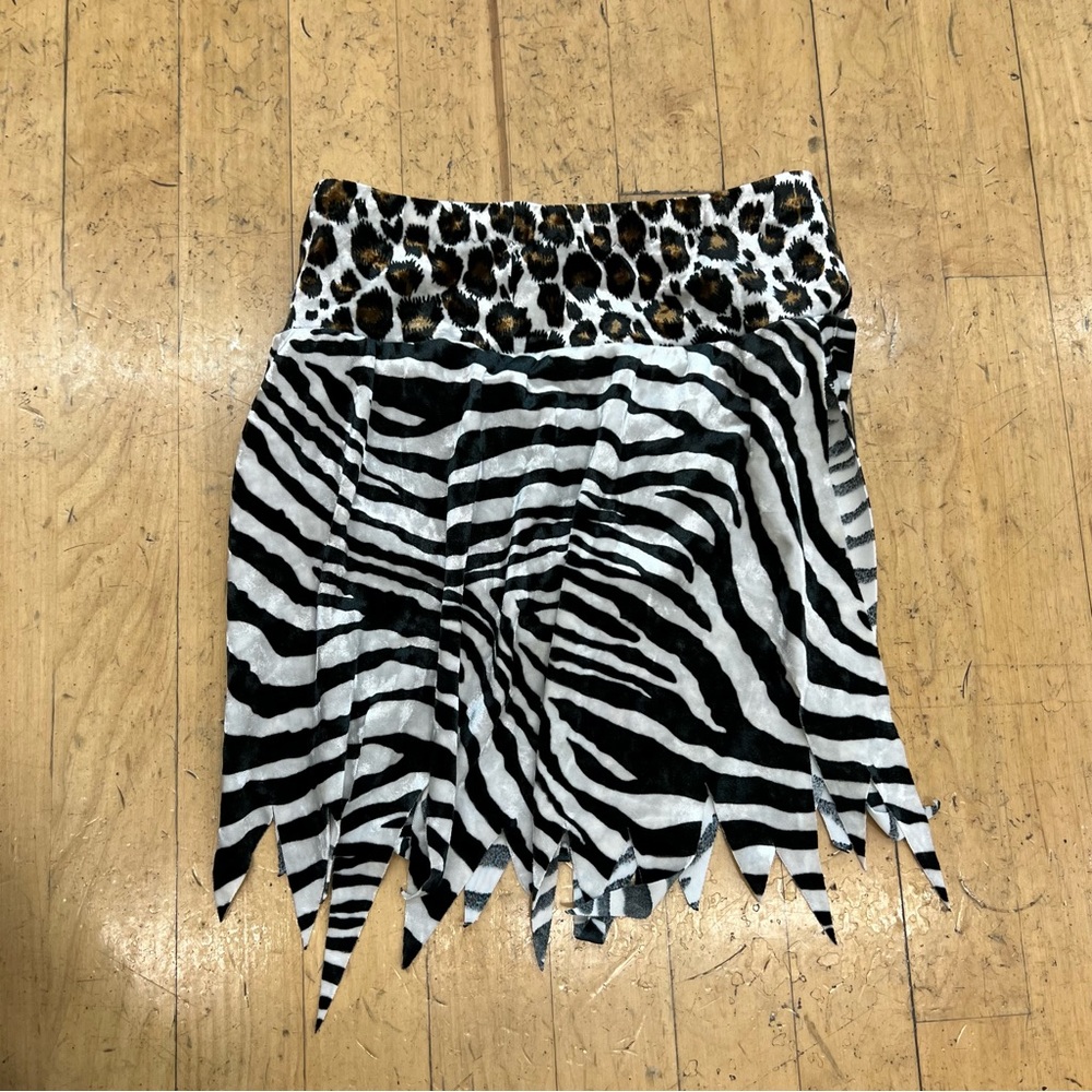Creations by Cicci adult small cheetah zebra leopard print skirt